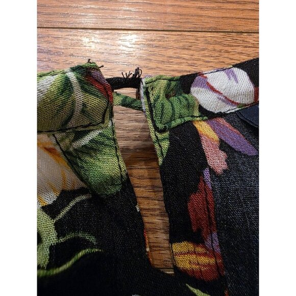 Hibiscus Collection Hawaii Dress One Size Lightweight 100% Rayon Tropical Floral - Picture 8 of 12